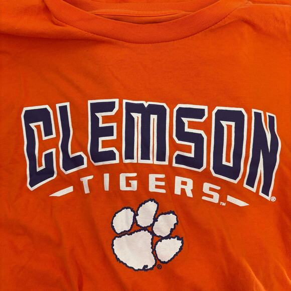 Clemson Tigers Long Sleeve Shirt XL 46/48 Lightweight Orange NCAA Team Gear - Picture 3 of 4